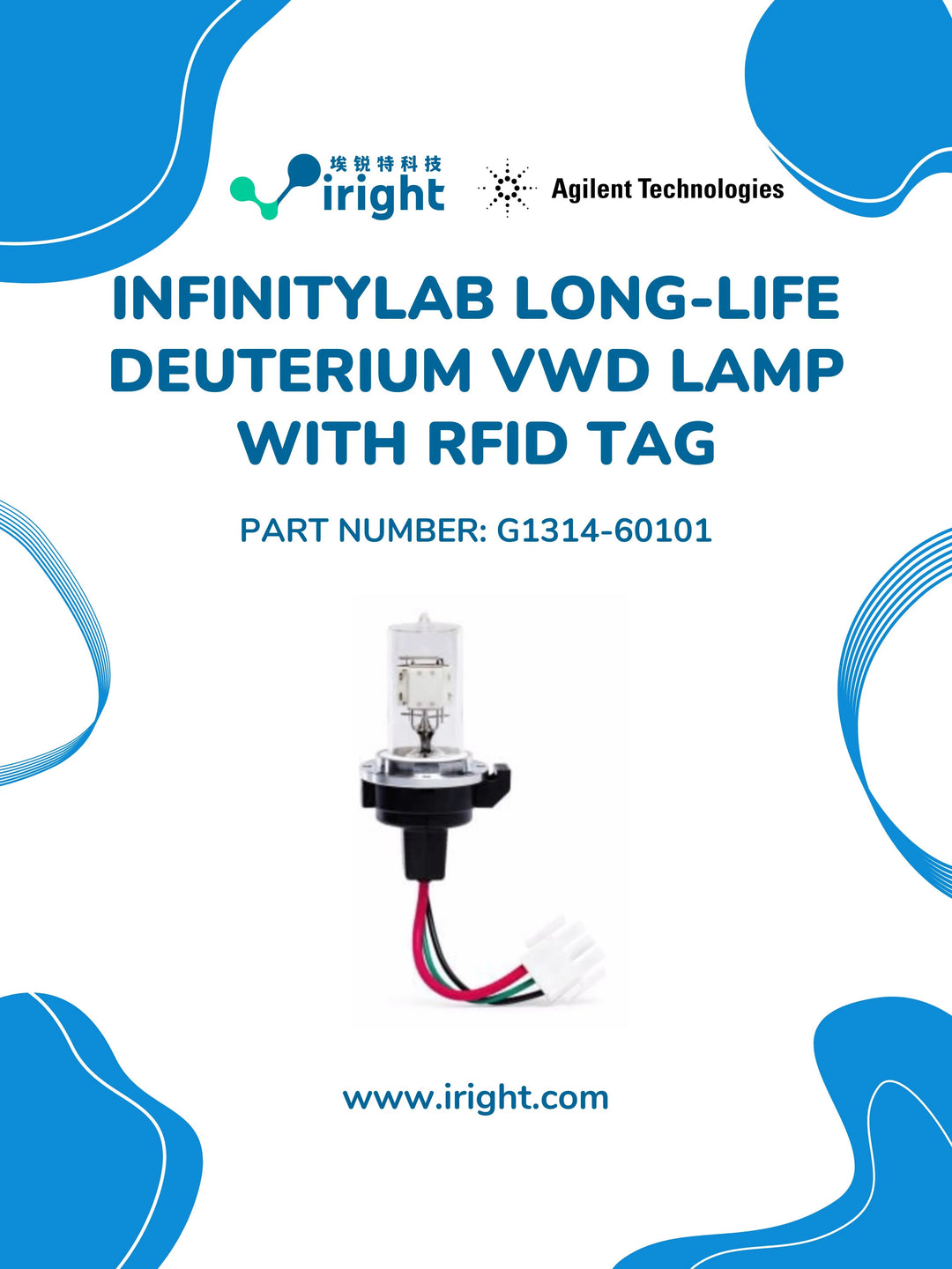 InfinityLab long-life deuterium VWD lamp, with RFID tag