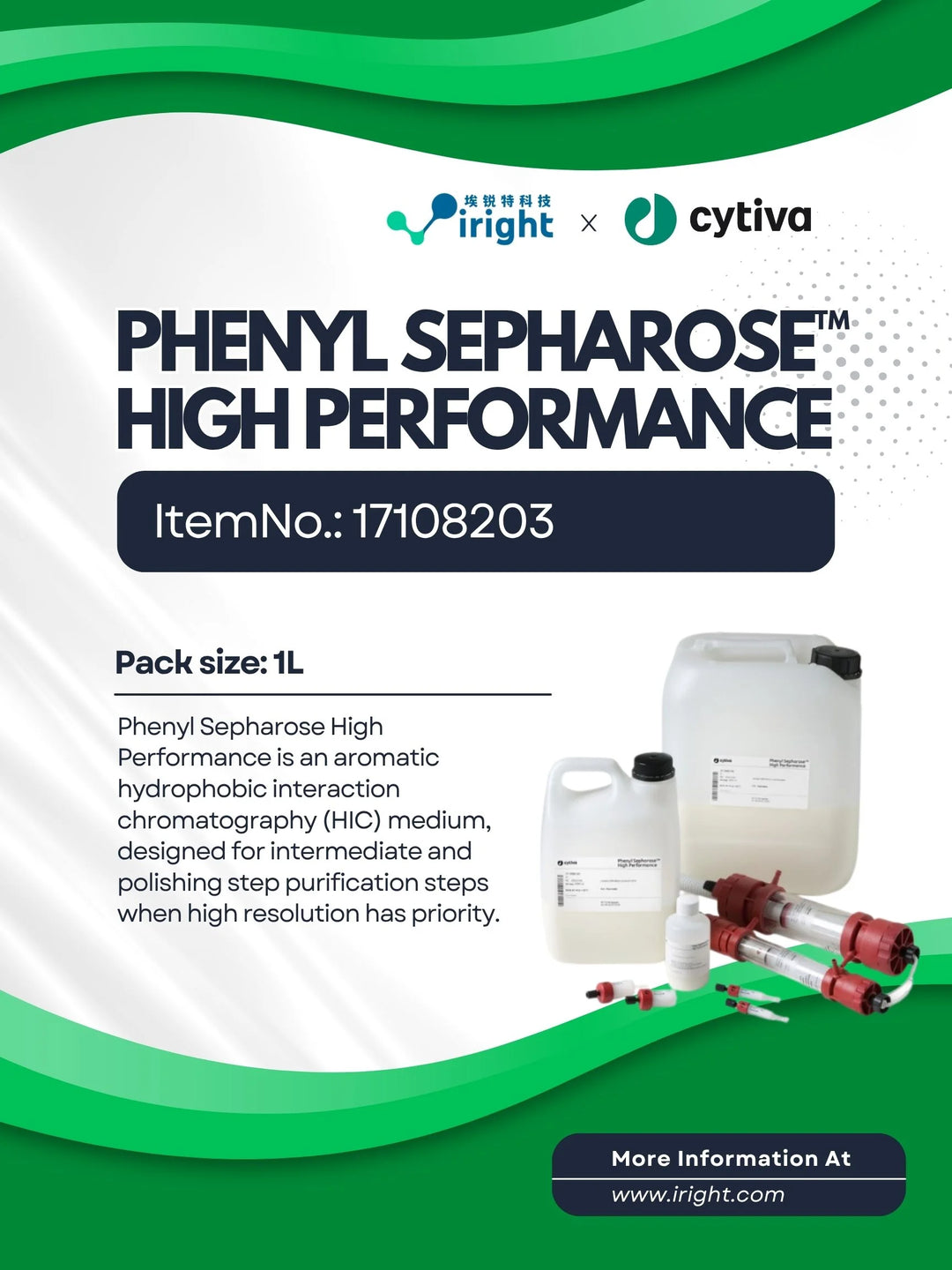 Cytiva, 17108203, Phenyl Sepharose™ High Performance