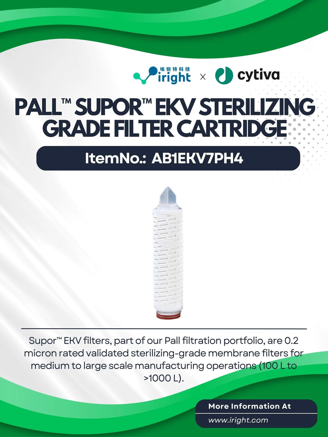Supor EKV sterilizing grade filter cartridge