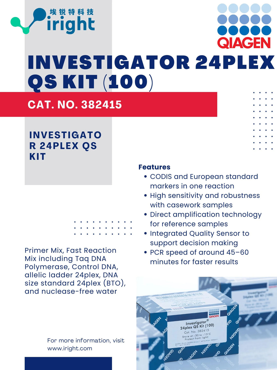 Qiagen, 382415, Investigator 24plex QS Kit (100)