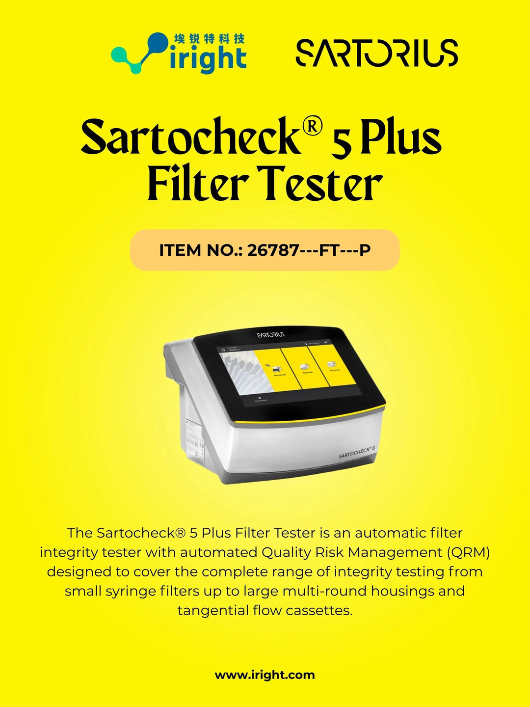 Sartocheck® 5 Plus Filter Tester