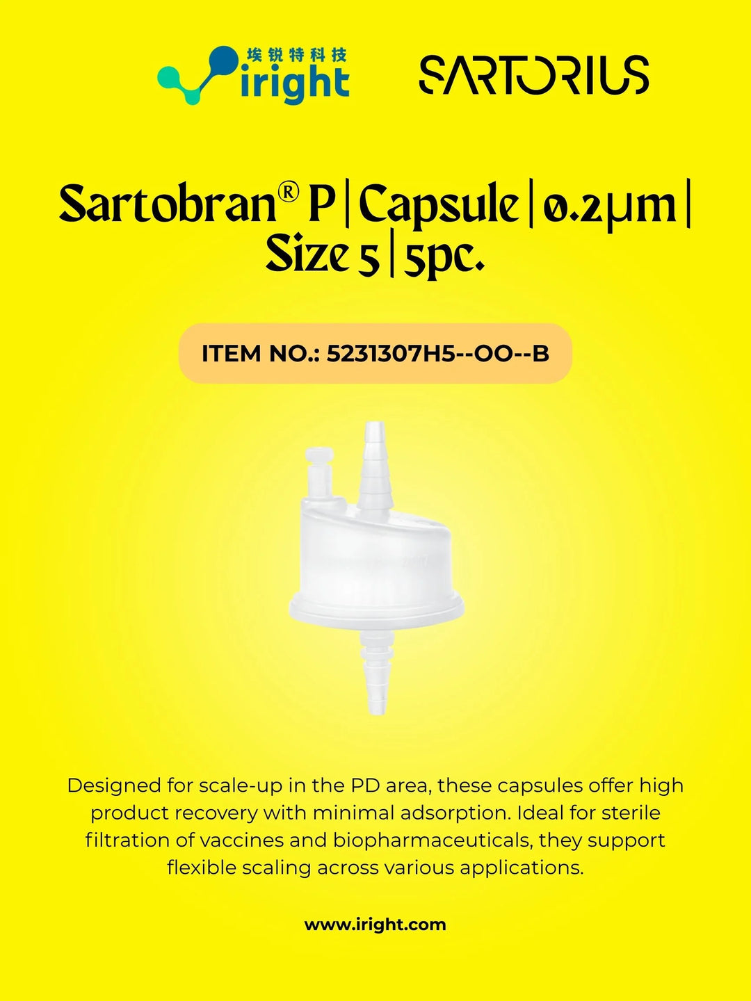 Sartobran® P | Capsule | 0.2µm | Size 5 | 5pc.