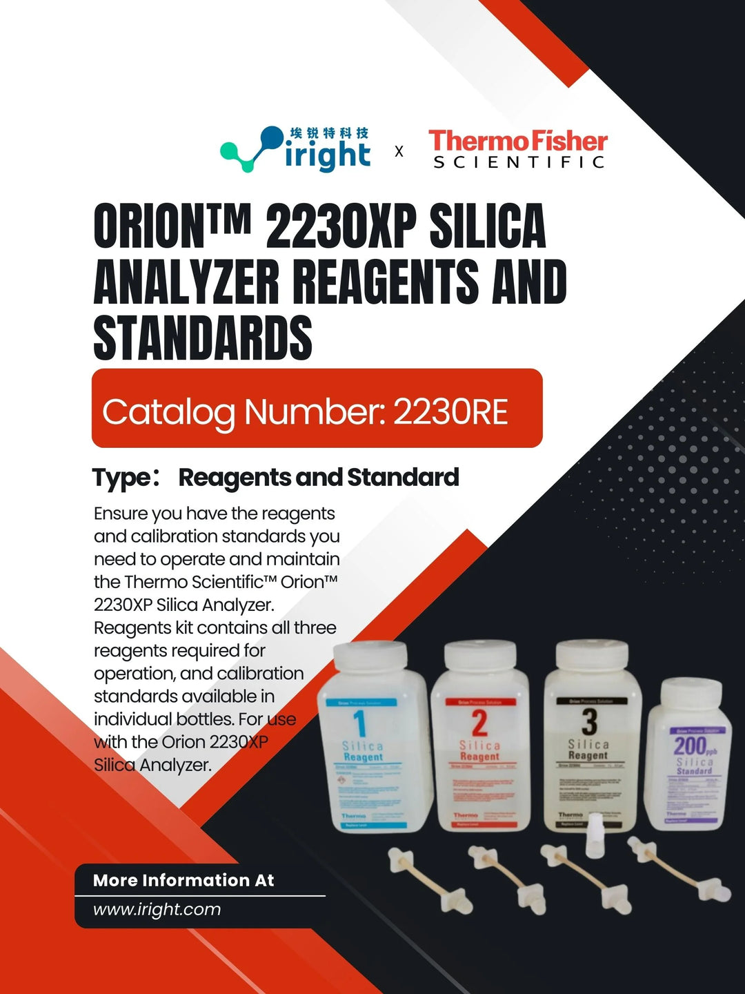 Thermo Fisher, 2230RE, Orion™ 2230XP Silica Analyzer Reagents and Standards
